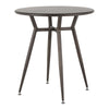 Clara - Round Dinette Table - Antique Metal