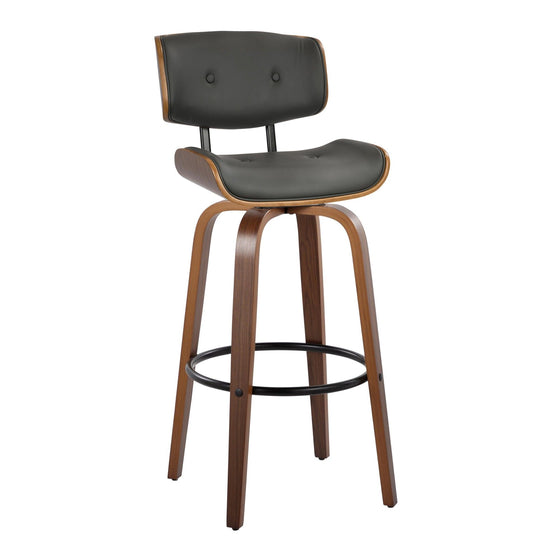 Lombardi - 30" Fixed-Height Barstool (Set of 2) - Walnut Base