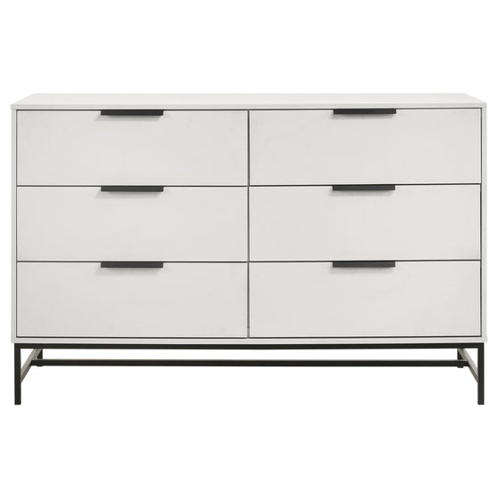 Sonora - 6-Drawer Bedroom Dresser - White