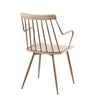 Preston - Farmhouse Chair - Antique Copper Metal And White Washed Wood