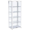 Aero - 5-Shelf Display Curio Cabinet With Led Lighting