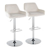 Daniella - Adjustable Barstool (Set of 2) - White