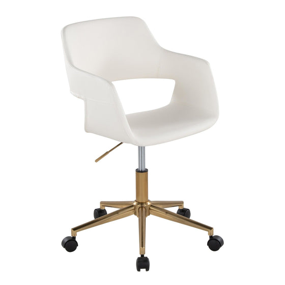 Margarite - Task Chair - Gold Metal