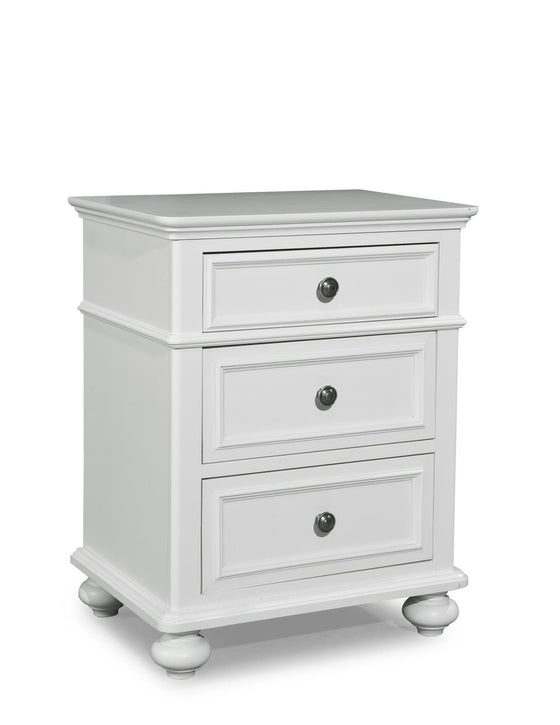 Madison - Night Stand - Natural White Painted Finish