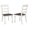 Madelyn - Wood Dining Side Chair (Set of 2) - Coastal White