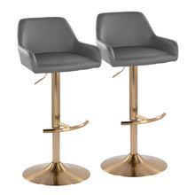  Daniella - Adjustable Barstool (Set of 2) - Gold Base