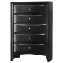  Briana - 5-Drawer Bedroom Chest - Black