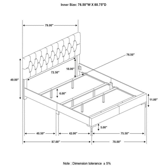 Kendall - Panel Upholstered Bed