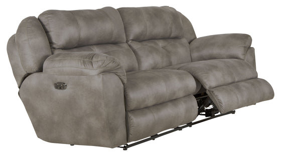 Ferrington - Power Lay Flat Reclining Sofa with Power Adjustable Headrest & Lumbar