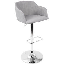  Daniella - Adjustable Barstool With Swivel - Light Gray