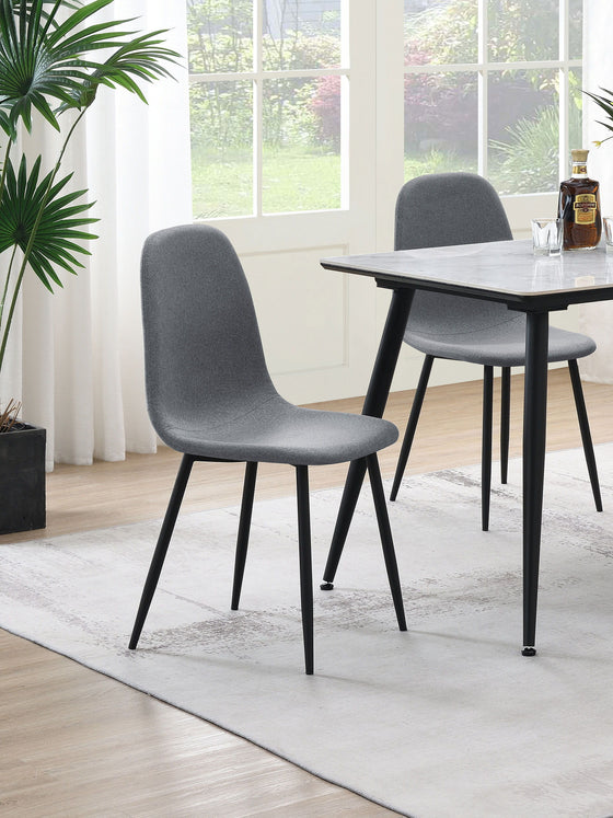 Dennison - Upholstered Dining Side Chair (Set of 4) - Gray