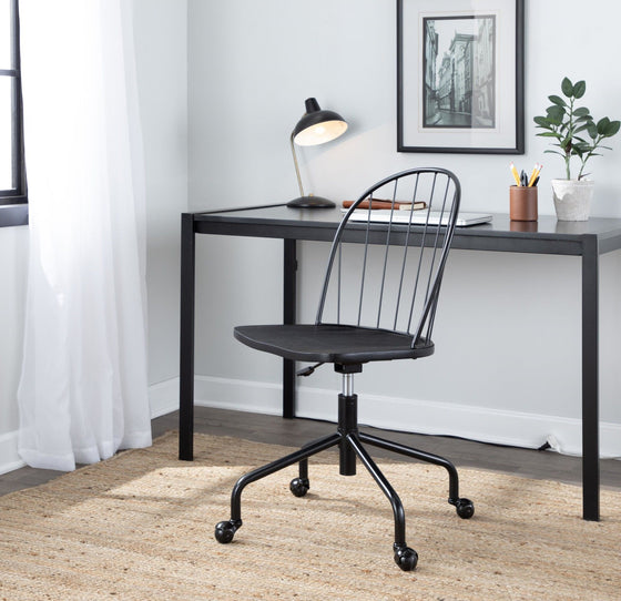 Margarite - Task Chair - Chrome Metal