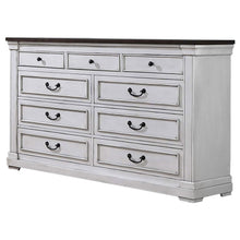  Hillcrest - 9-Drawer Dresser - Distressed White