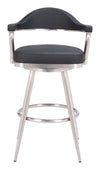 Vagur - Swivel Barstool - Black