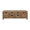 Esther - 6-Drawer Solid Wood Coffee Table - Natural