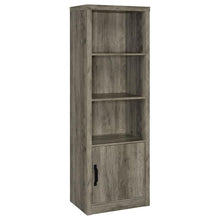  Burke - 3-Shelf Engineered Wood Media Tower - Gray Driftwood