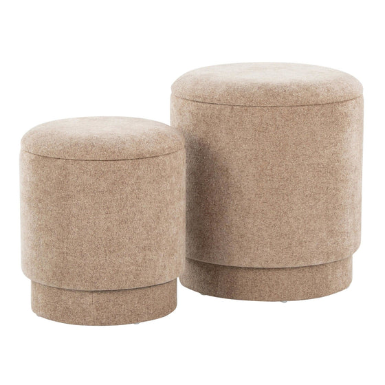 Marla - Upholstered Ottoman Set (Set of 2)