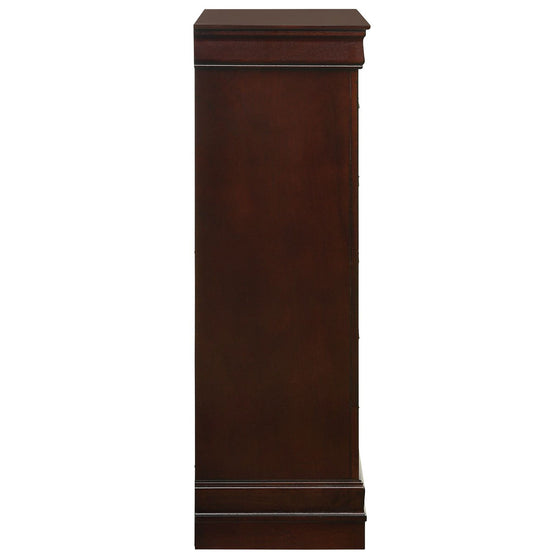 Louis Philippe - 5-Drawer Chest (Sturdy) - Cherry