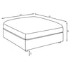 Serene - Square Upholstered Ottoman