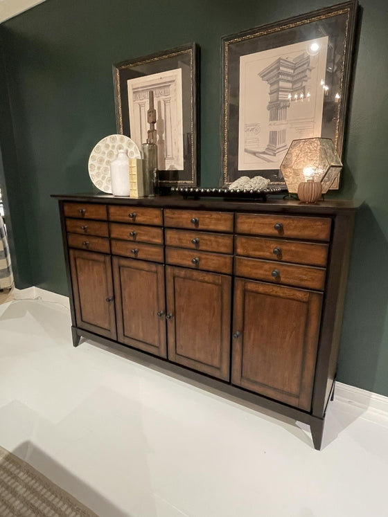 Fenmore - Credenza - Mocha And Distressed Cherry