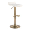 Ale - Adjustable Barstool (Set of 2) - Gold Base