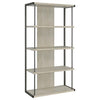 Loomis - 4-Shelf Bookshelf - Whitewashed Gray