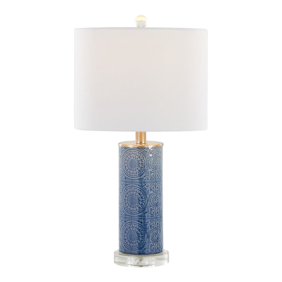 Spyro - 23" Ceramic Table Lamp - Blue