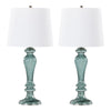 Windsor - 25" Glass Table Lamp (Set of 2) - White