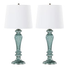  Windsor - 25" Glass Table Lamp (Set of 2) - White