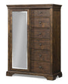 Trisha Yearwood Home - Tulsa Door Chest 6 Drawers - Coffee Brown