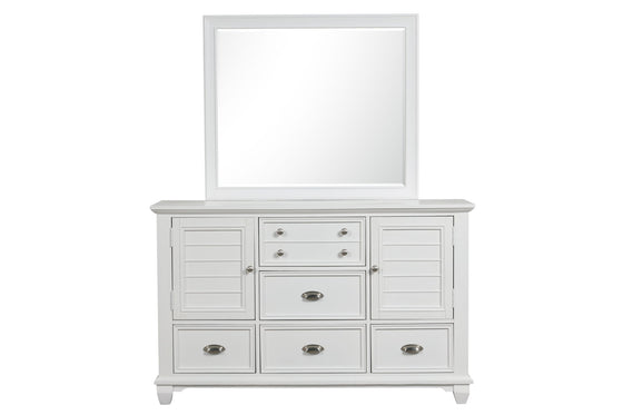 Jamestown - Dresser & Mirror - White