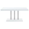 Brooklyn - Rectangular Dining Table - White High Gloss