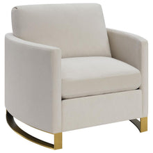  Corliss - Upholstered Arched Arm Accent Chair - Beige