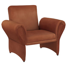  Liana - Upholstered Roll Arm Accent Armchair - Rust