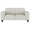 Deerhurst - Upholstered Track Arm Tufted Loveseat - Greige