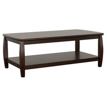  Dixon - 1-Shelf Rectangular Wood Coffee Table Espresso - Cappuccino