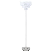  Anya - Hanging Crystal Metal Floor Lamp - Chrome