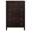 Carlton - 5-Drawer Bedroom Chest - Cappuccino