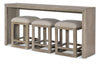 Halifax - Sofa Console Table - Flax And Java