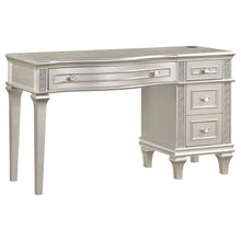  Evangeline - 4-Drawer Vanity Desk Makeup Table - Silver Oak