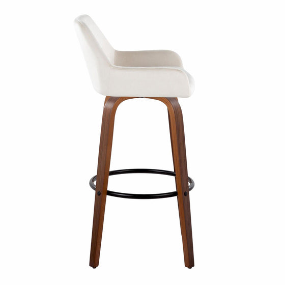 Daniella - 30" Fixed-Height Barstool (Set of 2) - Brown Base