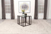 Adri - Rectangular Glass Top Side End Table