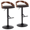 Grotto - Adjustable Barstool (Set of 2) - Black Base