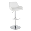 Daniella - Adjustable Barstool (Set of 2) - Chrome Base