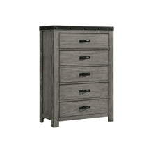  Wade - 5-Drawer Chest - Black Finish