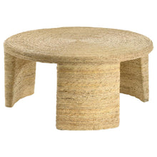  Artina - Woven Rattan Round Coffee Table - Natural