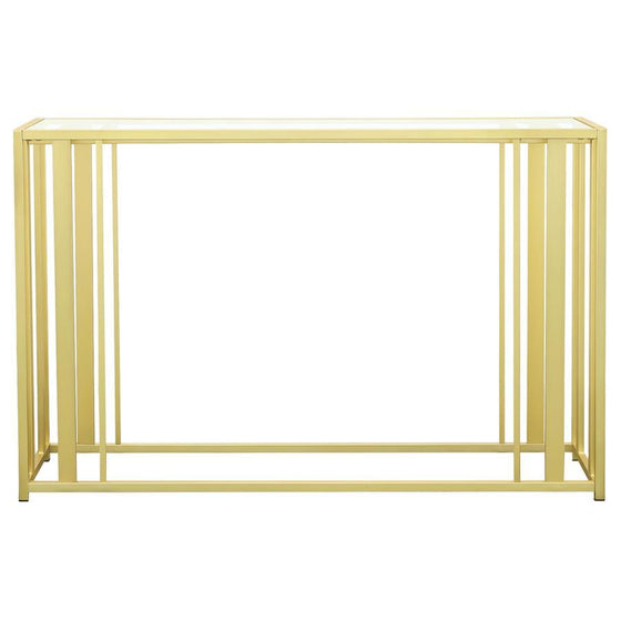 Adri - Glass Top Entryway Sofa Console Table