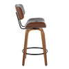 Lombardi - 26" Fixed-Height Counter Stool (Set of 2) - Walnut Base