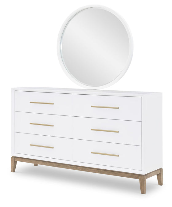 Melrose - Dresser - Cloud White And Desert Oak