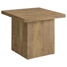  Devar - Square Engineered Wood End Table - Mango Brown